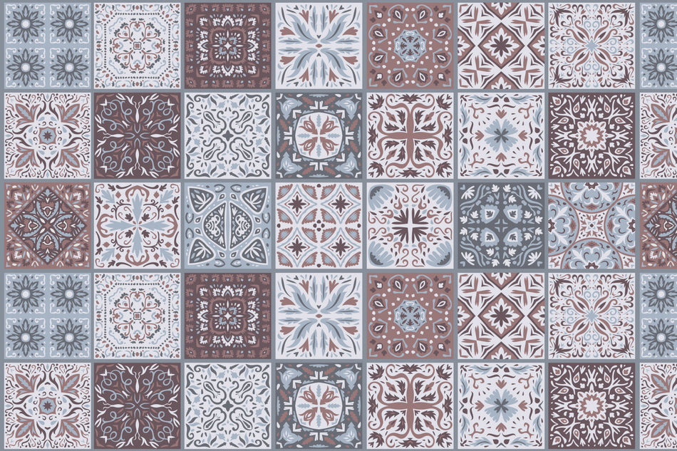 Badrückwand Patchwork