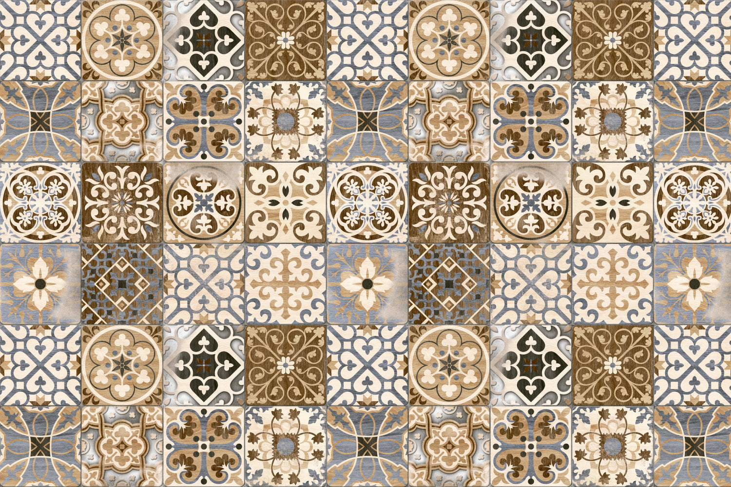 Waschbeckenrückwand Patchwork