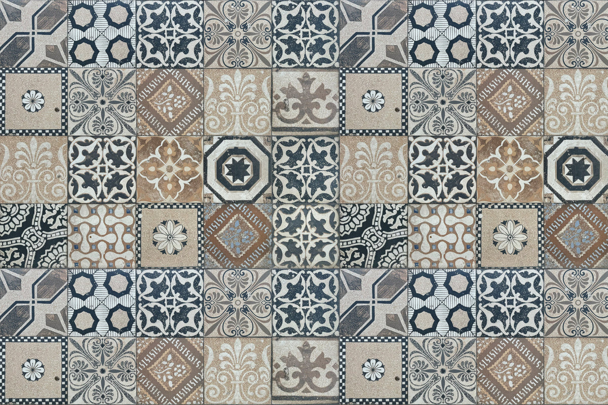 Badrückwand Patchwork