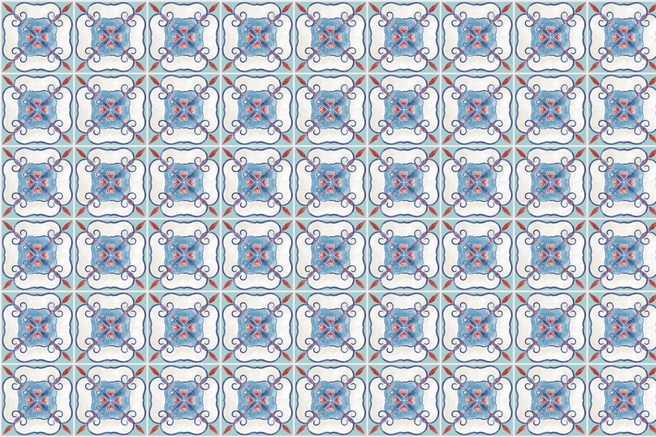 Badrückwand Patchwork