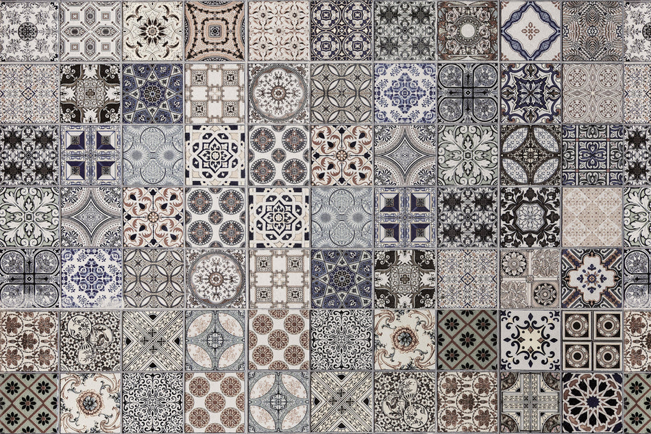 Waschbeckenrückwand Patchwork