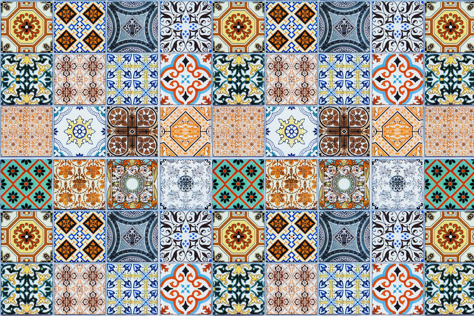 Badrückwand Patchwork
