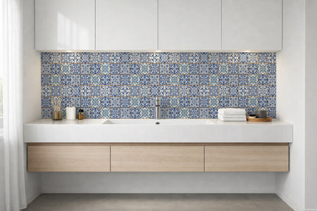 Waschbeckenrückwand Patchwork