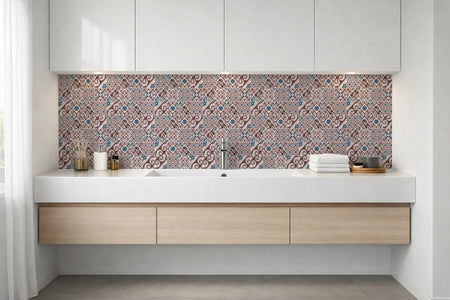 Waschbeckenrückwand Patchwork
