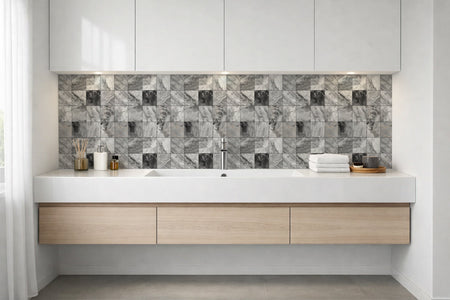Waschbeckenrückwand Patchwork