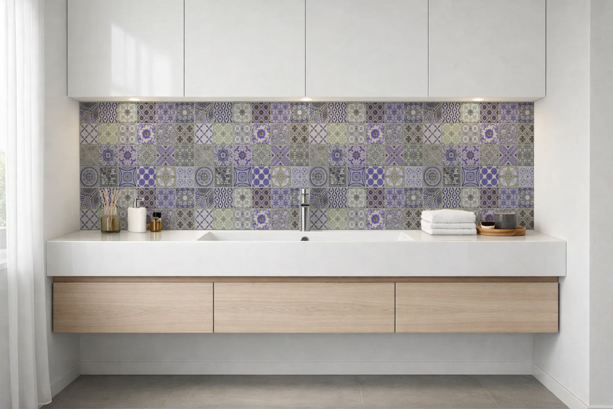 Waschbeckenrückwand Patchwork
