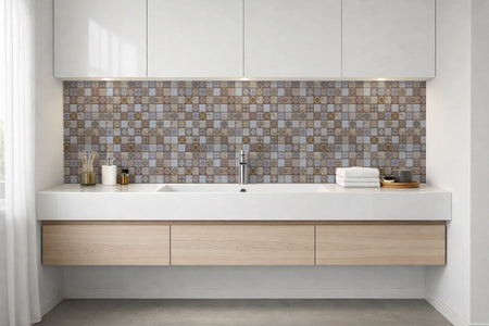 Waschbeckenrückwand Patchwork