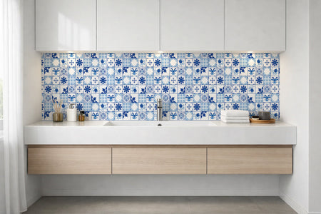 Waschbeckenrückwand Patchwork