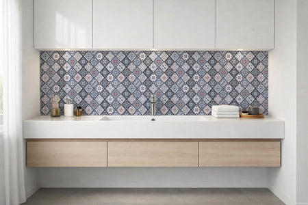 Waschbeckenrückwand Patchwork