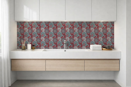 Waschbeckenrückwand Patchwork