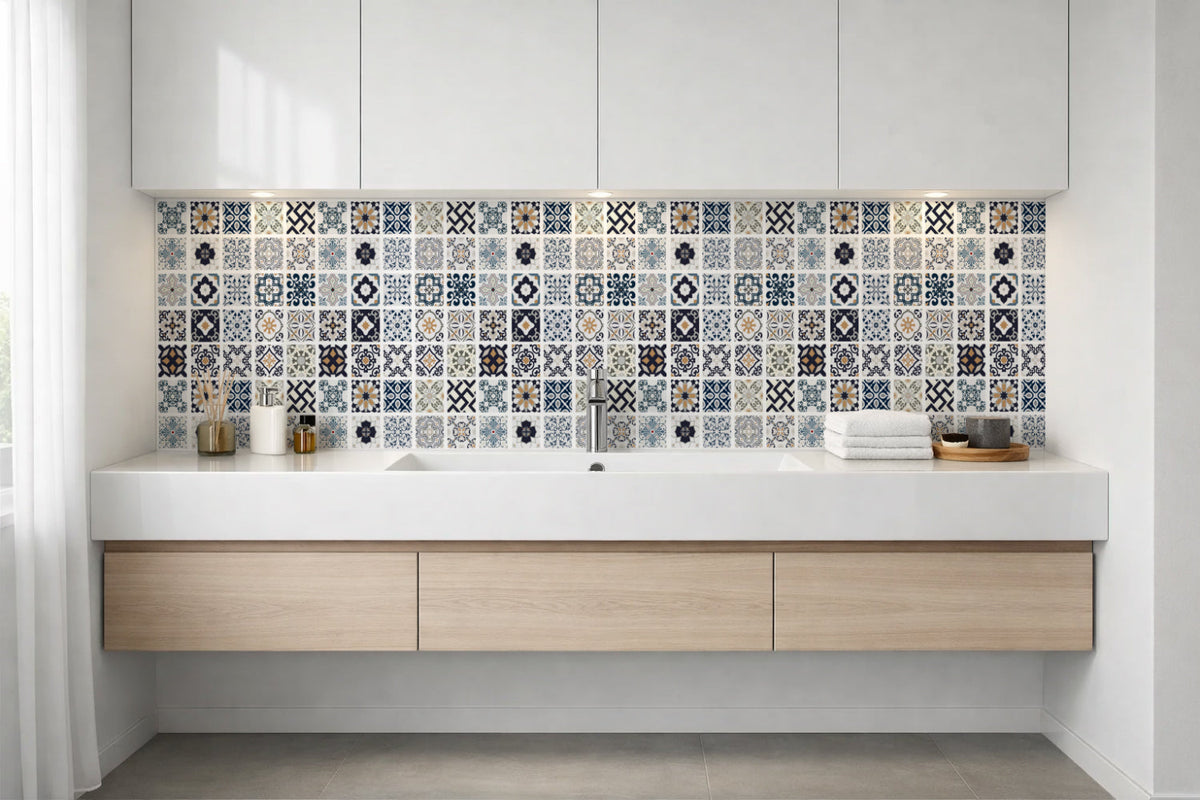 Waschbeckenrückwand Patchwork