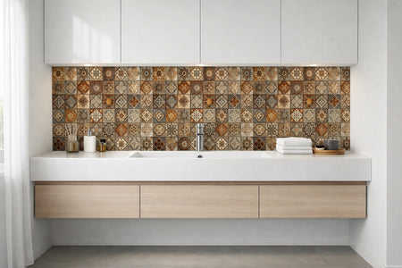 Waschbeckenrückwand Patchwork