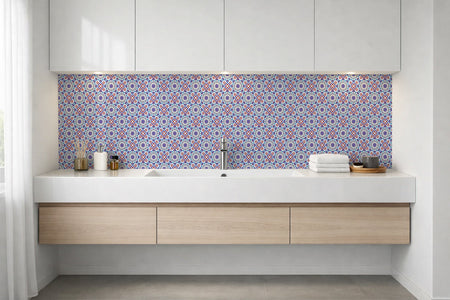 Waschbeckenrückwand Patchwork