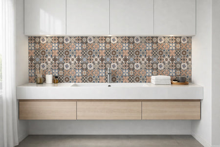Waschbeckenrückwand Patchwork