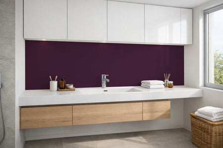 Waschbeckenrückwand Einfarbig RAL 4007 Purpurviolett