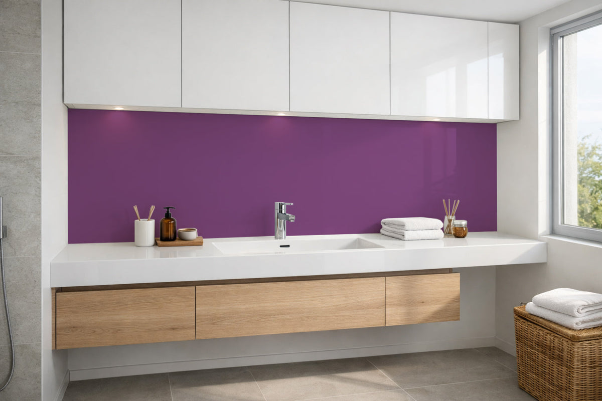 Waschbeckenrückwand Einfarbig RAL 4008 Signalviolett