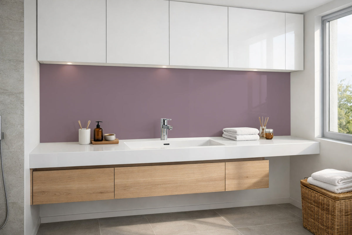 Waschbeckenrückwand Einfarbig RAL 4009 Pastellviolett