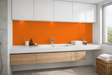 Waschbeckenrückwand Einfarbig RAL 2003 Pastellorange