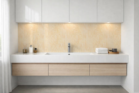 Waschbeckenrückwand Holzoptik