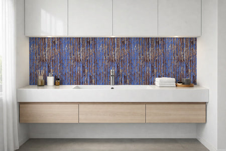Waschbeckenrückwand Holzoptik