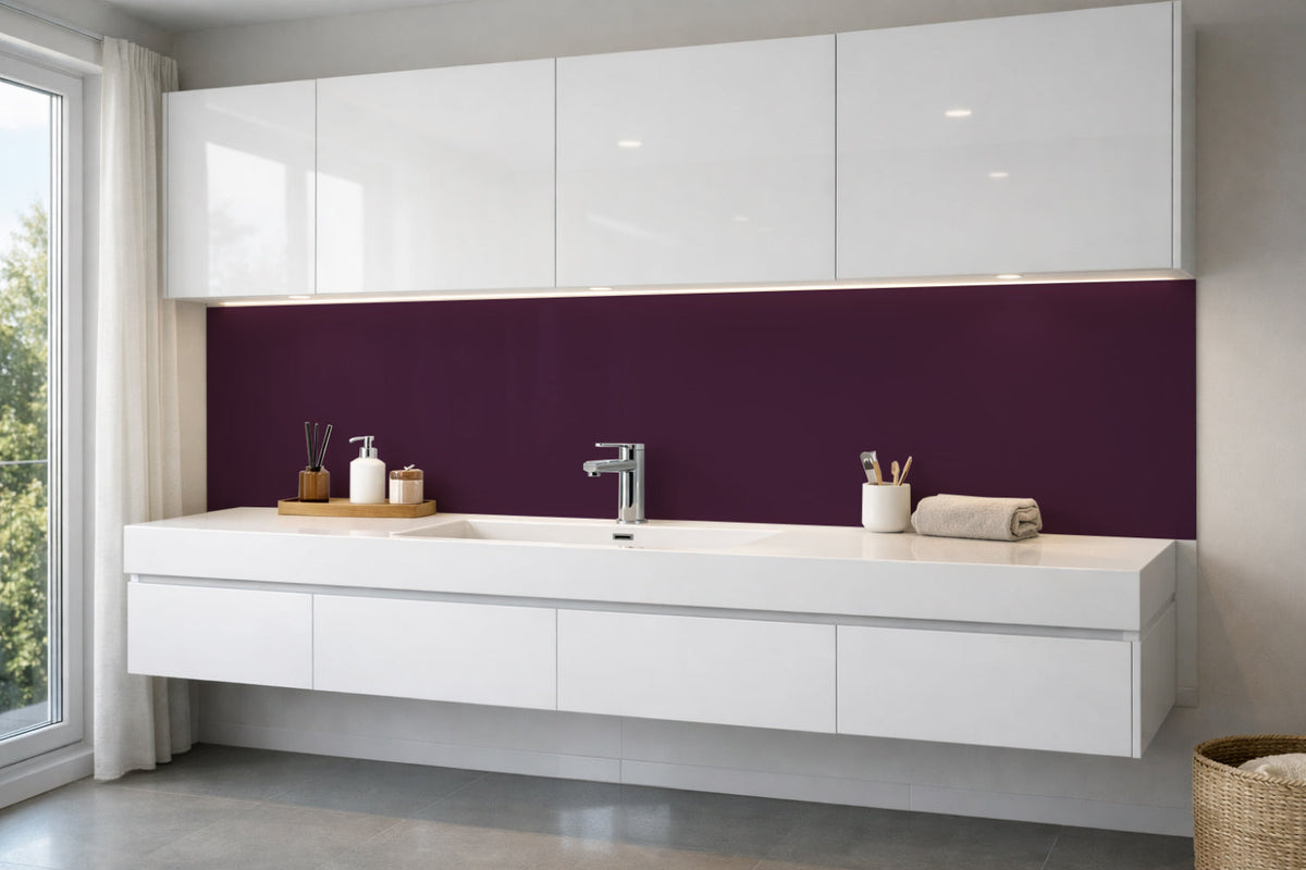 Waschbeckenrückwand Einfarbig RAL 4007 Purpurviolett