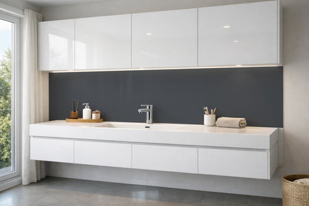 Waschbeckenrückwand Einfarbig RAL 7015 Schiefergrau