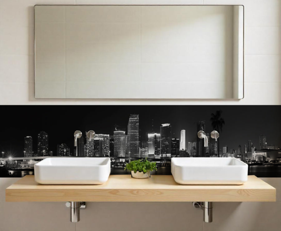 Waschbeckenrückwand nach maß