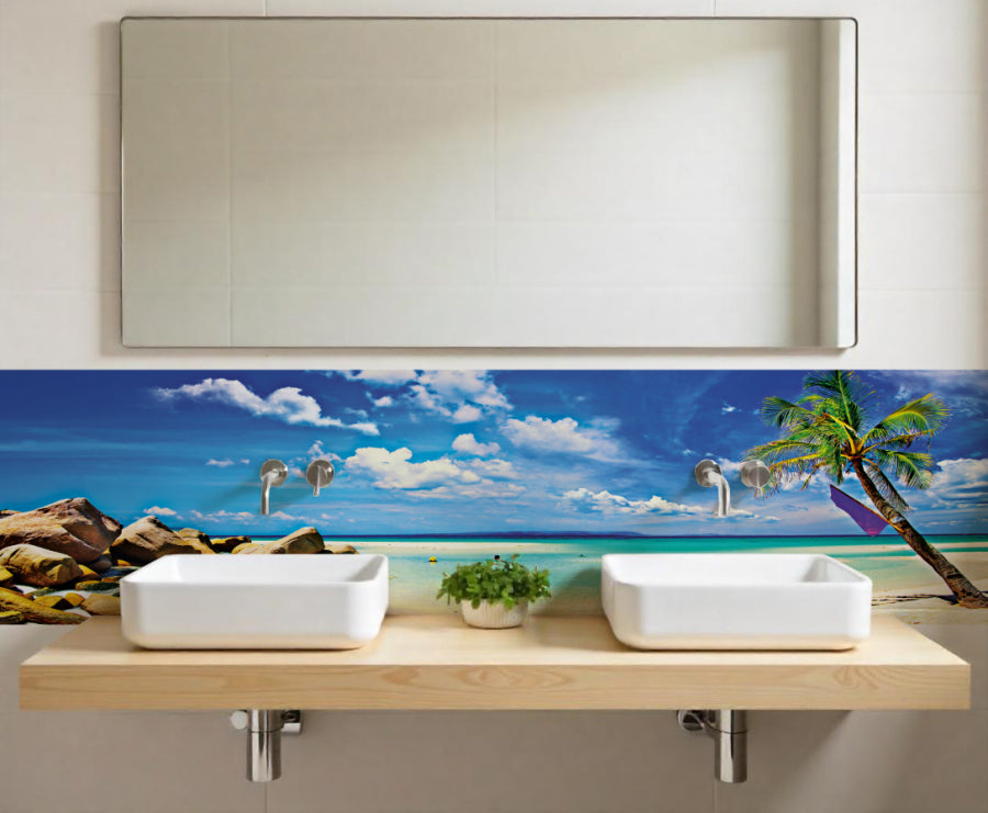 Waschbeckenrückwand nach maß