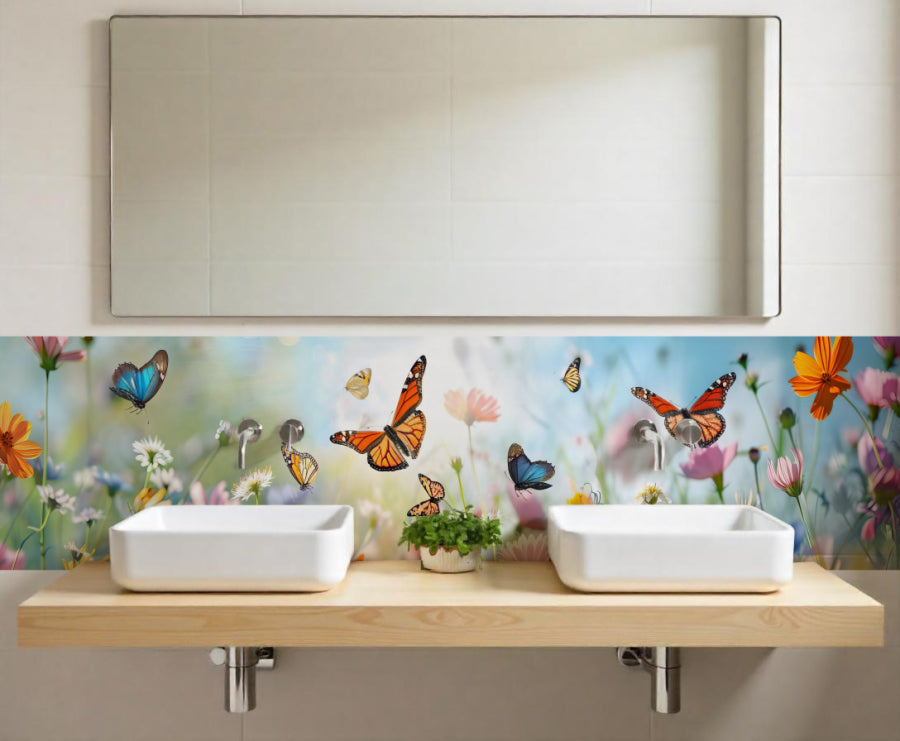 Waschbeckenrückwand nach maß