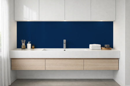 Waschbeckenrückwand Einfarbig RAL 5010 Enzianblau