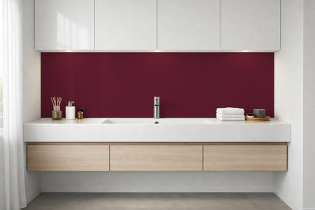 Waschbeckenrückwand Einfarbig RAL 4004 Bordeauxviolett