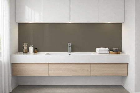 Waschbeckenrückwand Einfarbig RAL 7006 Beigegrau