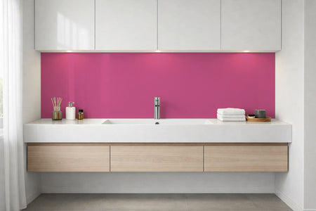 Waschbeckenrückwand Einfarbig RAL 4010 Telemagenta