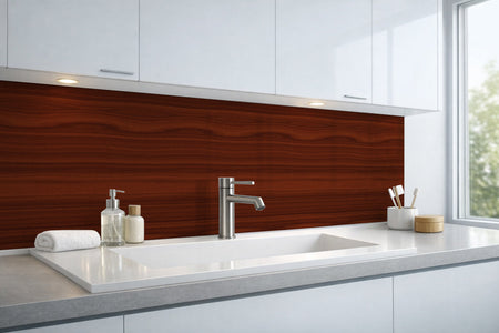Waschbeckenrückwand Holzoptik