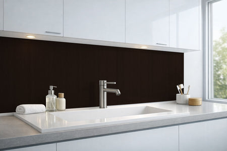 Waschbeckenrückwand Holzoptik